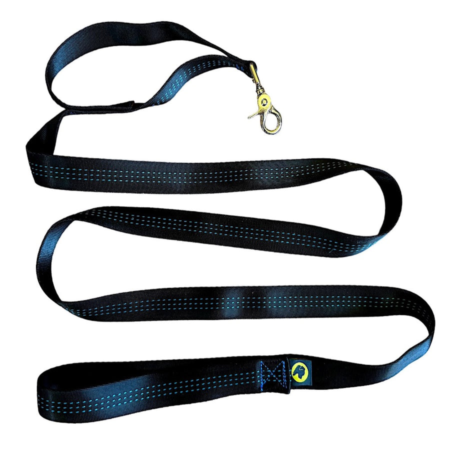 black webbing dog leash tubular webbing dog leash with traffic loop and stainless steep clip