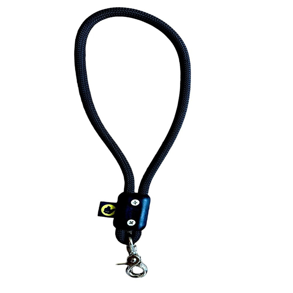 black rope dog lead short dog lead traffic lead traffic loop short traffic leash service dog lead