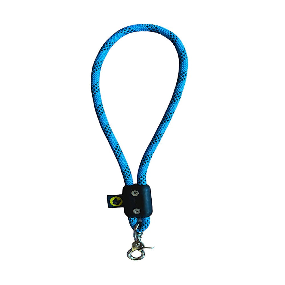 blue rope dog lead short dog lead traffic lead traffic loop short traffic leash service dog lead