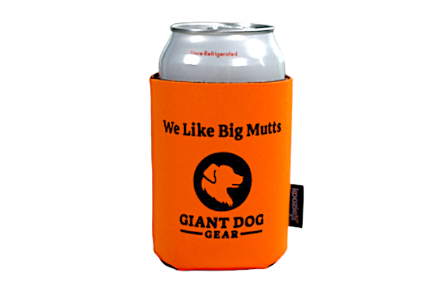 Giant Dog Gear koozie can koozie orange 