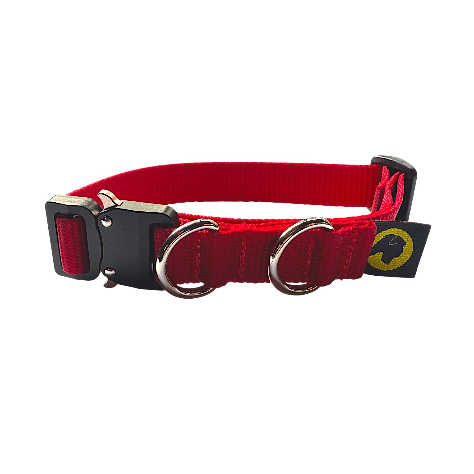 red dog collar small dog collar dog collar for small dogs tiny dog collar adjustable collar for small dogs handmade collar lifetime warranty made in the USA strong dog collar for small dogs Tiny Giant Dog collar